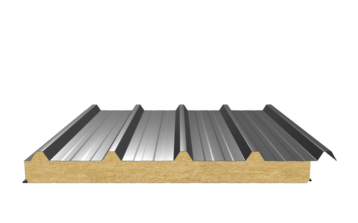 Кровельная сэндвич-панель (минеральная вата) 80 мм х 1000 мм