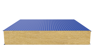 Стеновая сэндвич-панель (минеральная вата) 180 мм х 1000 мм (Волна)